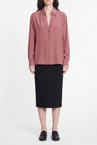 Chemise Druyat en soie - Blush