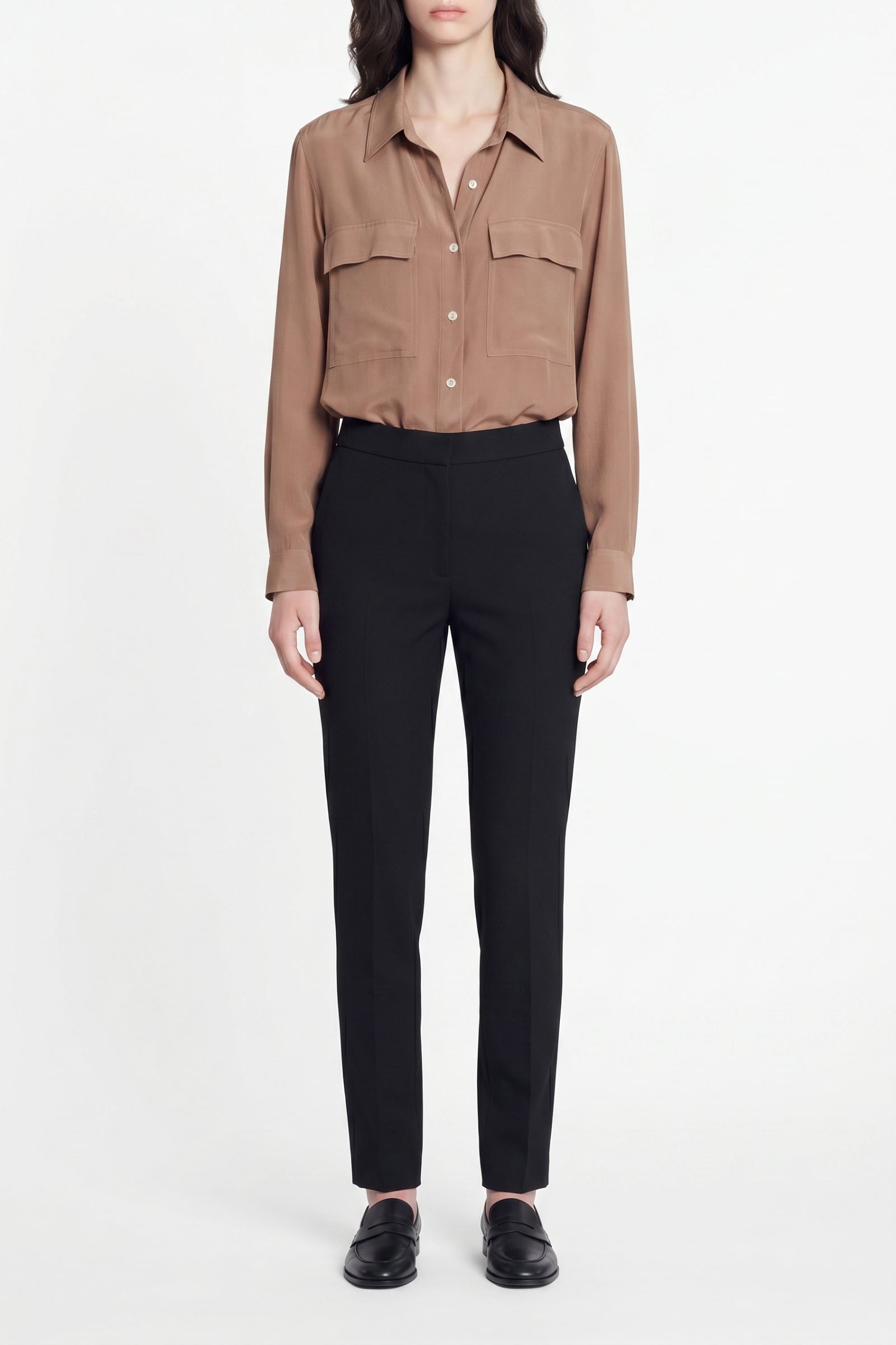 Chemise Dim en soie - Fauve
