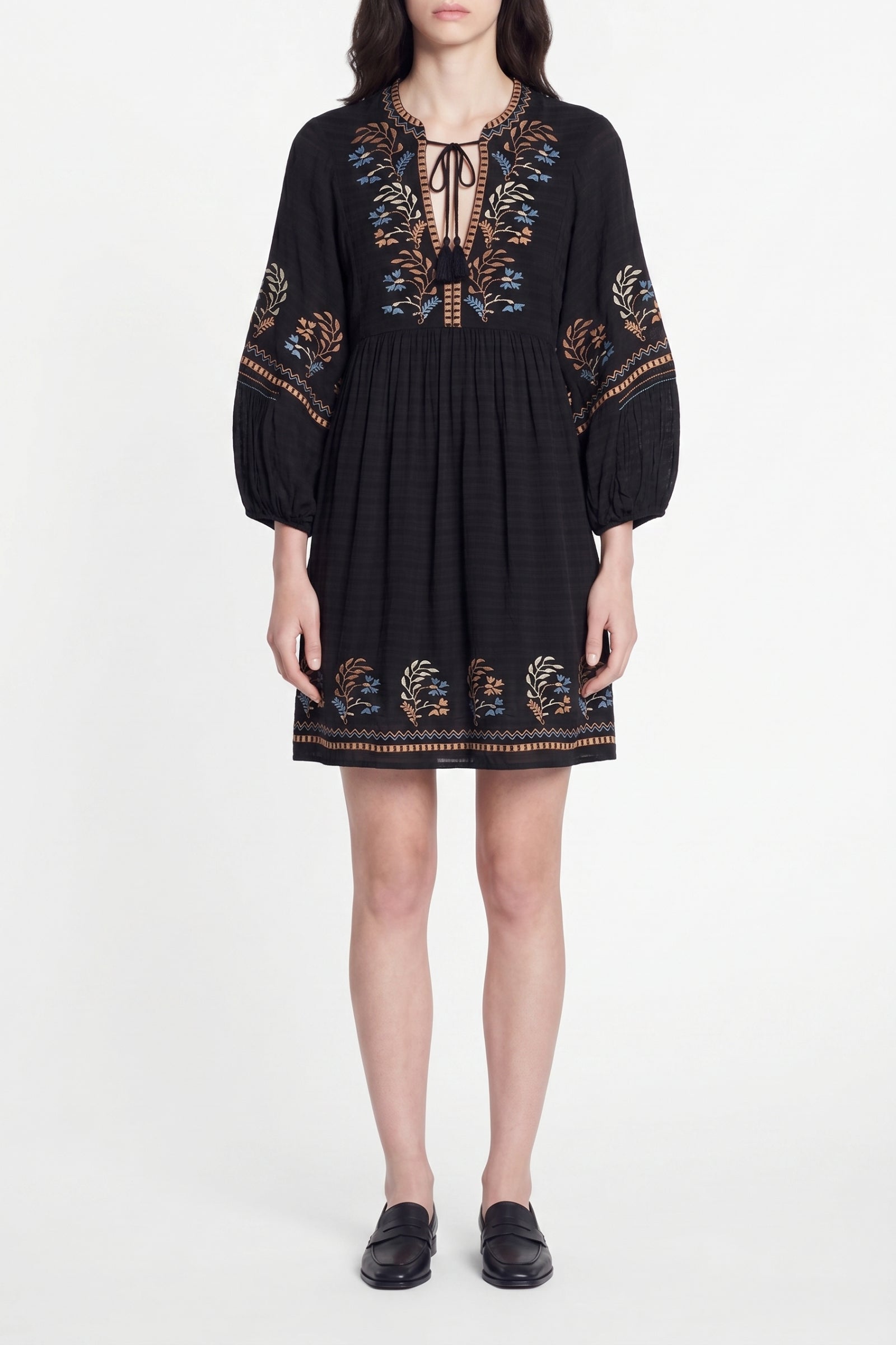 Robe courte Takis - Noir