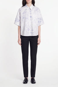 Chemise à manches courtes Bobby - Blanc & Bleu