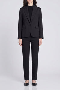 Blazer Emna en lin mélangé - Noir
