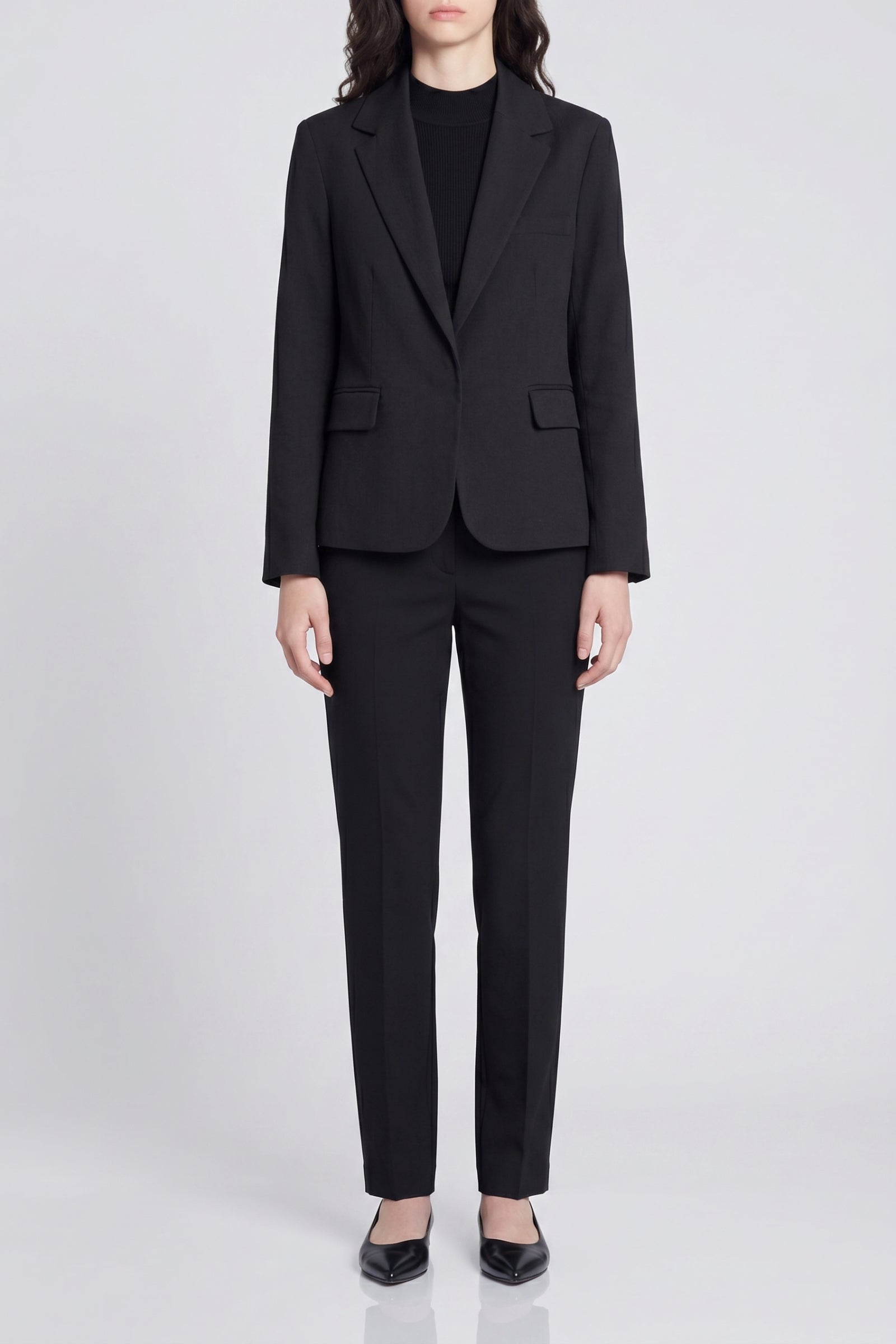 Blazer Emna en lin mélangé - Noir