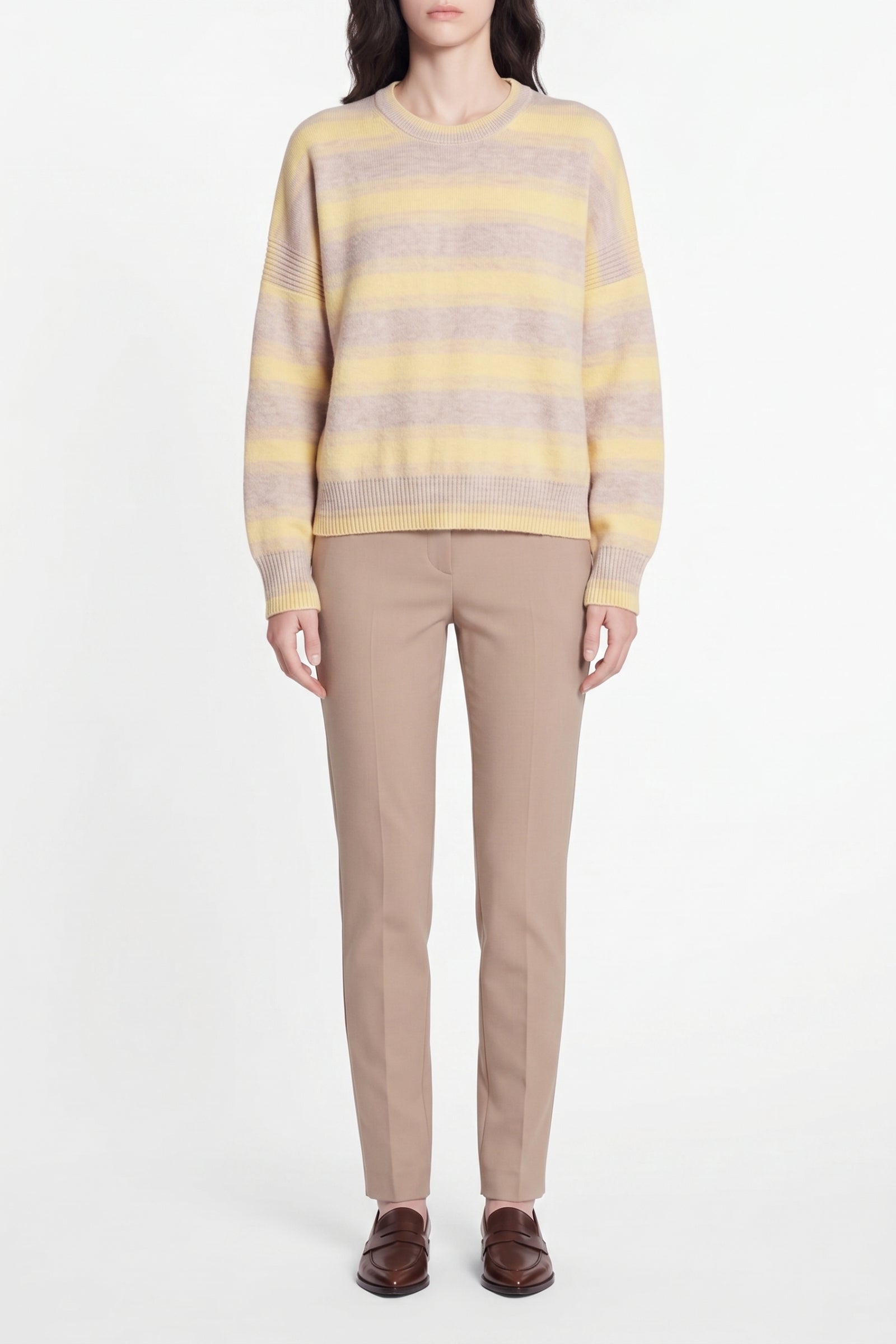 Pull Eugénie en laine - Beige