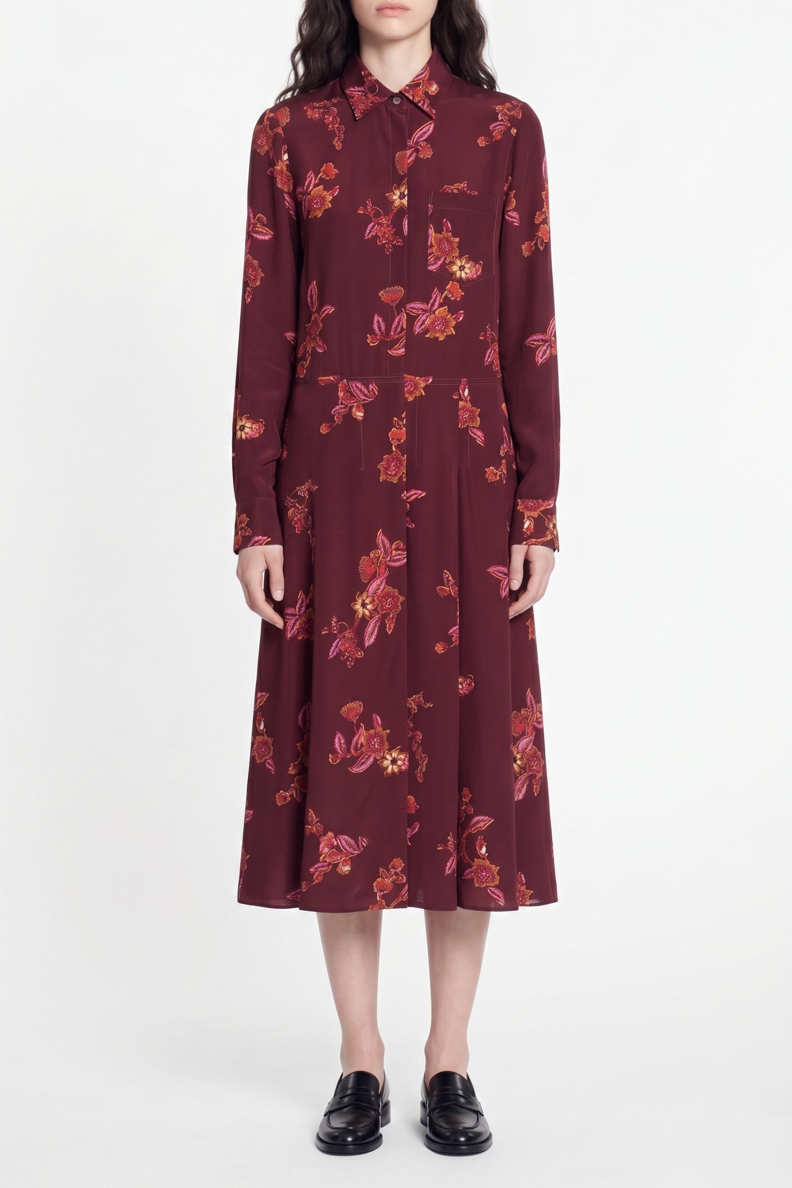 Robe midi Fresh - Bordeaux