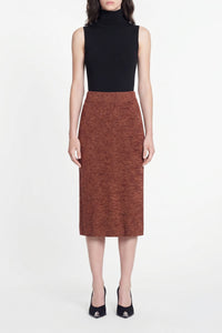 Jupe midi Fausta - Noisette