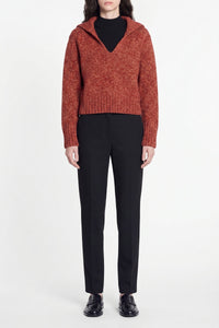 Pull Flavio en laine - Brique