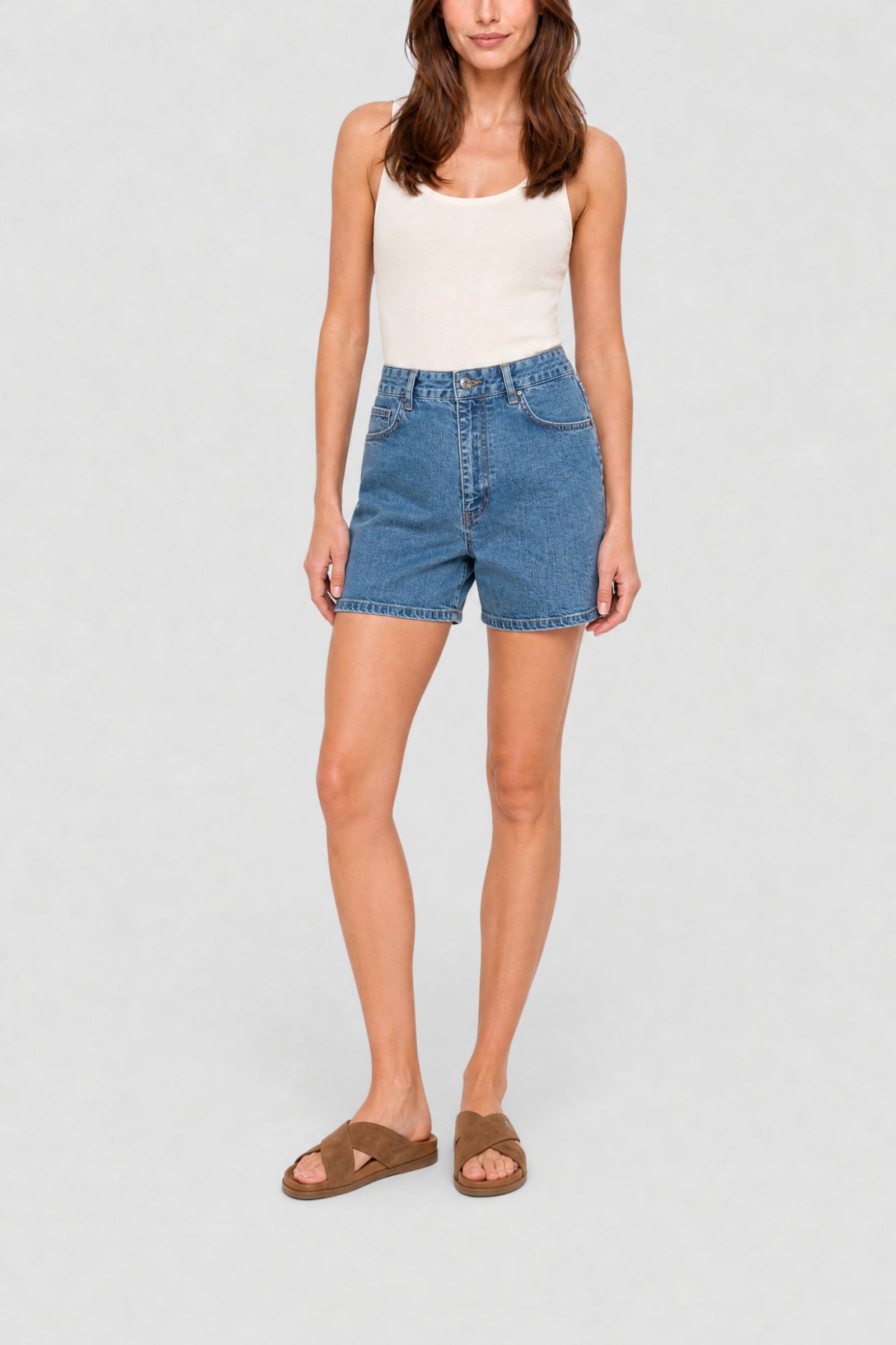 RECO : 60 // Short Emire en coton - Indigo Clair