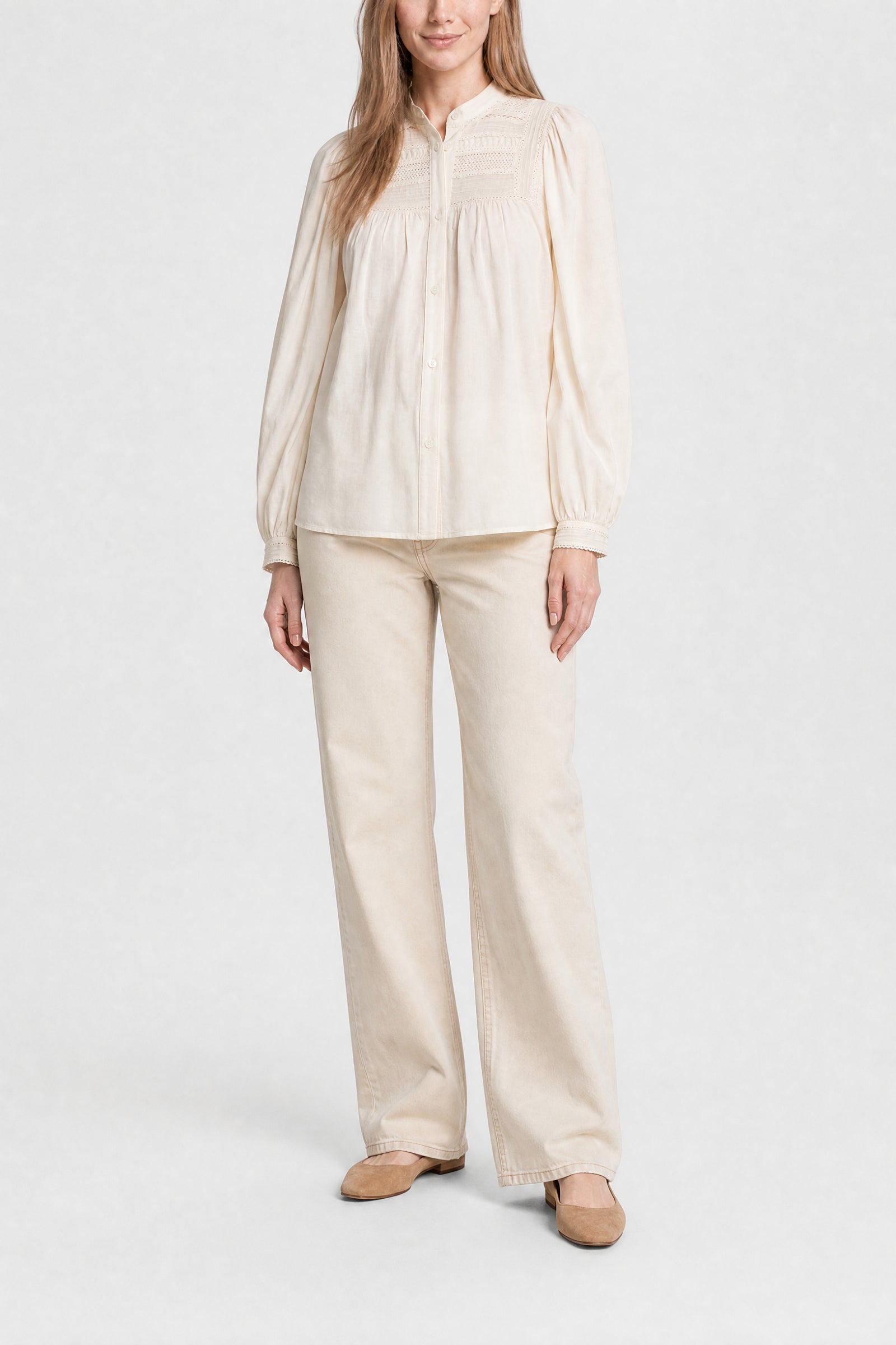 RECO : 110 // Blouse Valdo en coton - Blanc