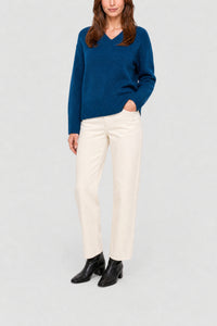 RECO : 150 // Pull Fazio en laine - Bleu Canard
