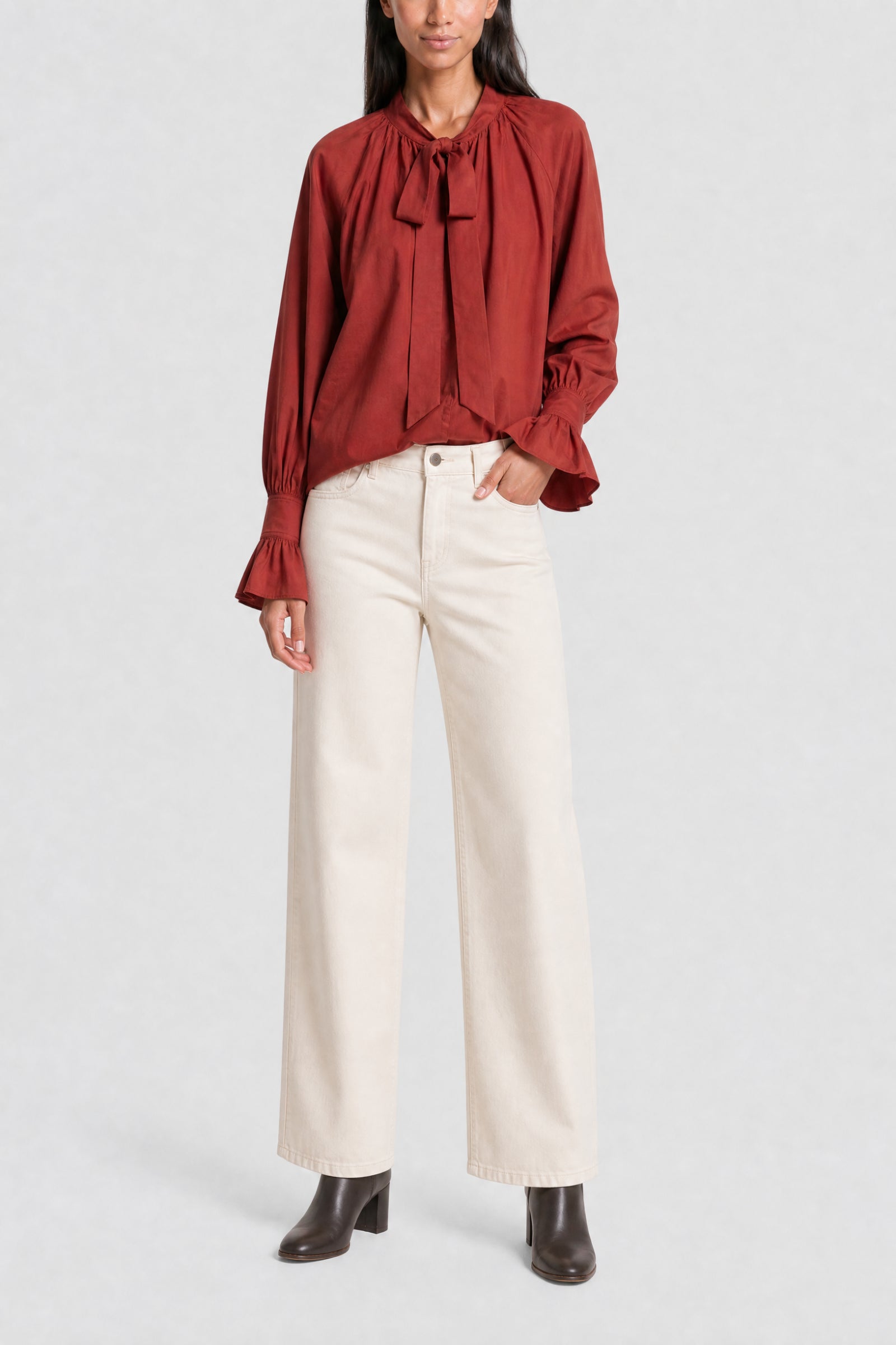 RECO : 130 // Blouse Fatima en coton - Rouille