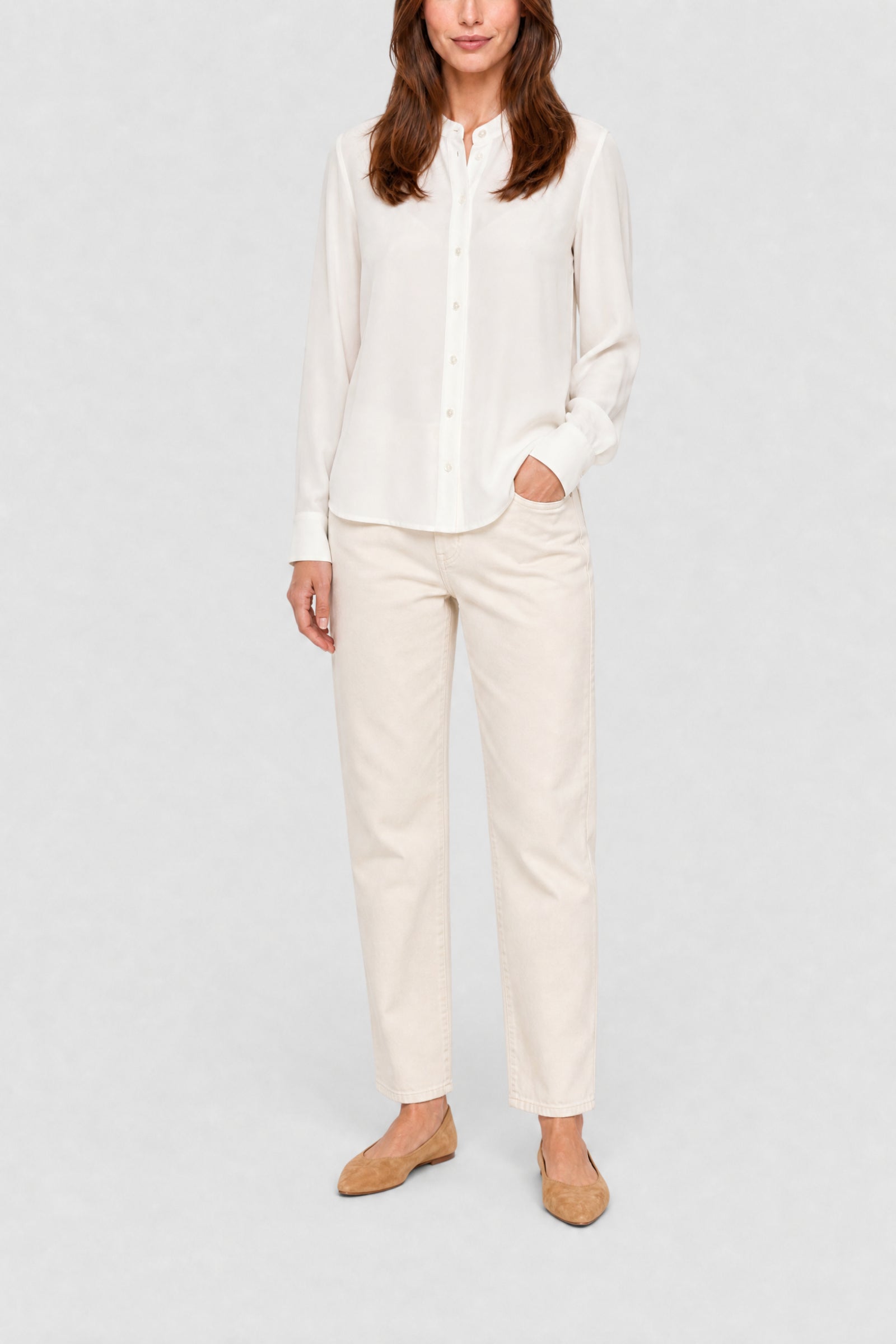 RECO : 150 // Blouse Fable en soie - Écru