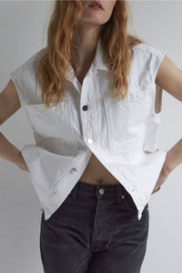 Christie denim jacket - White