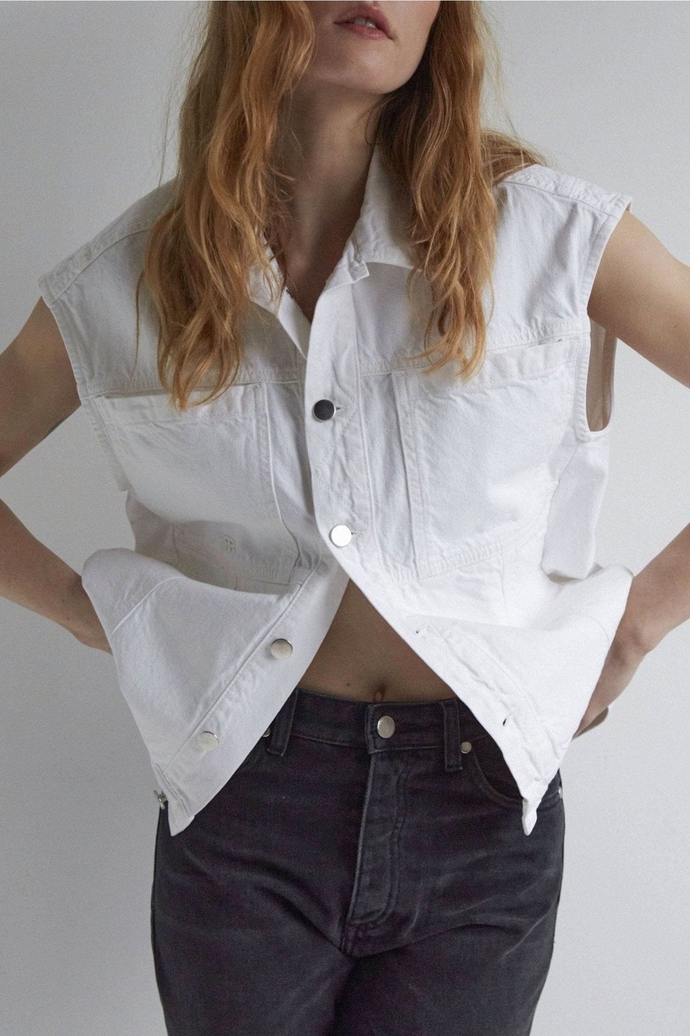 Christie denim jacket - White
