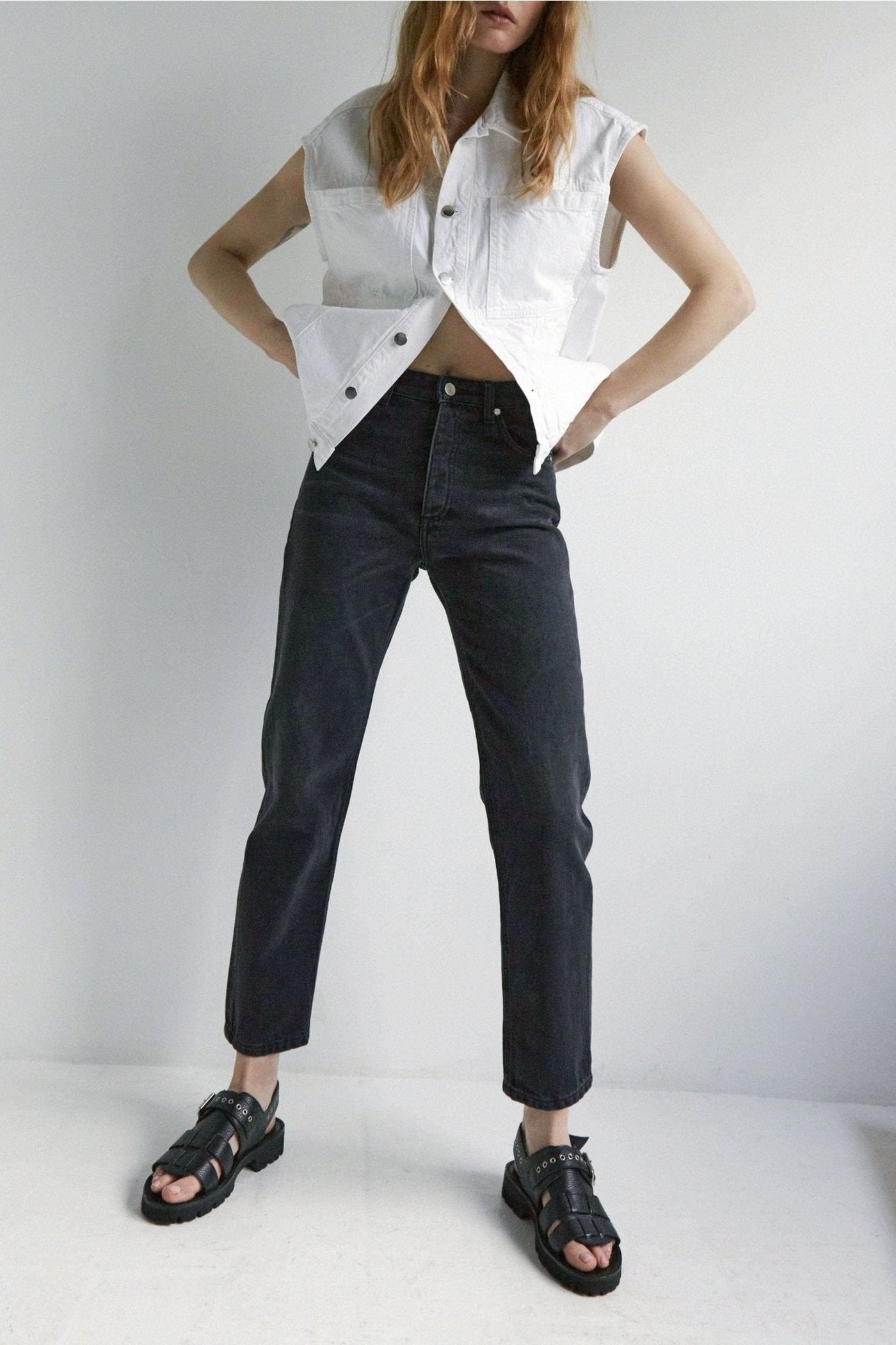 Christie denim jacket - White