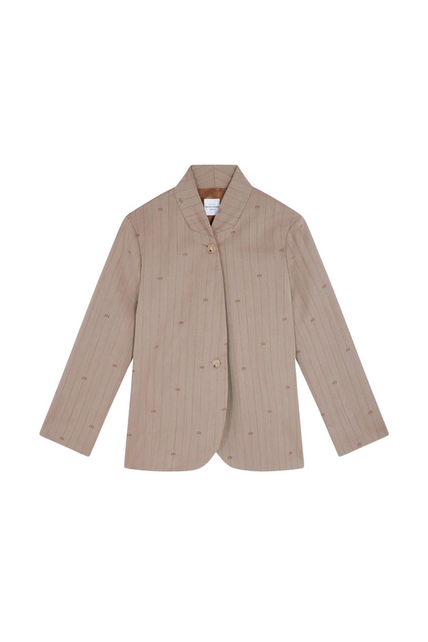 Oversized wool-blend Kaia jacket - Sable