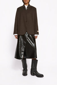 Veste Kaia en laine - Chocolat
