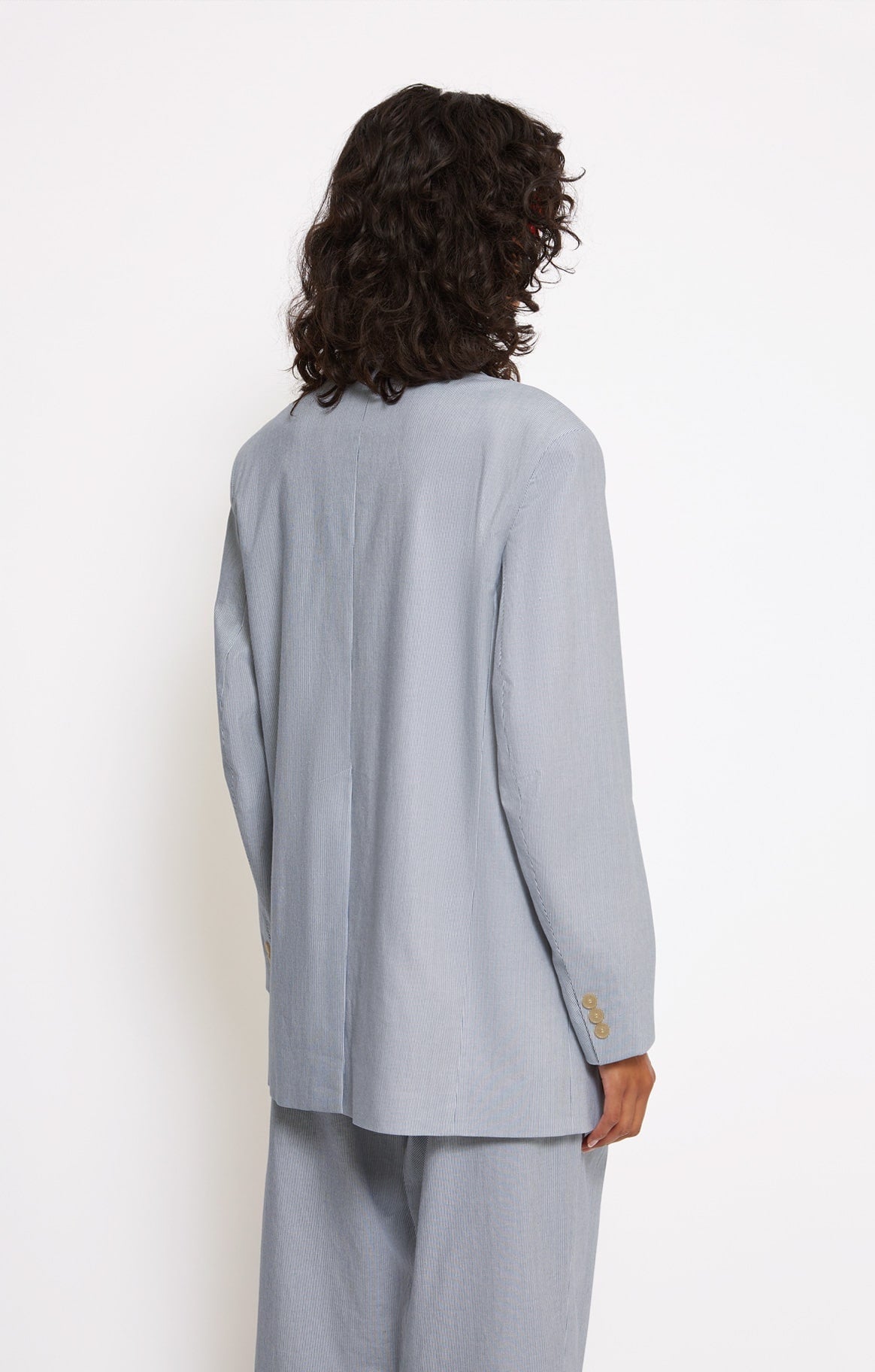 Mickey jacket in linen - White
