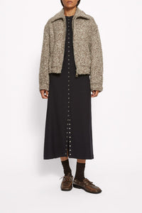 Blouson Orso en laine mélangée - Chocolat