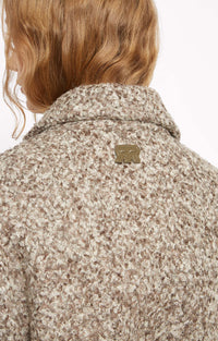 Blouson Orso en laine mélangée - Chocolat
