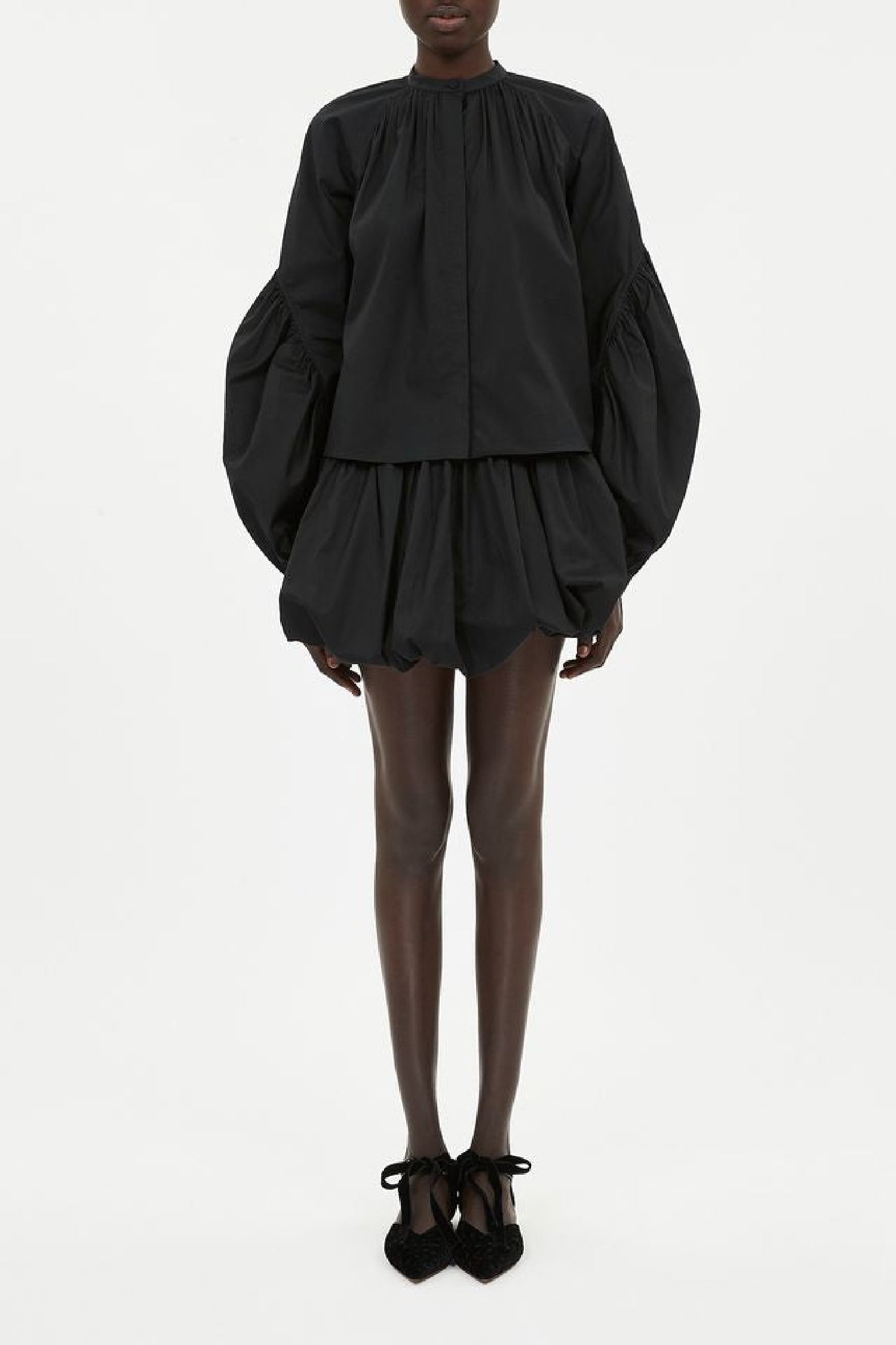 Blouse Rowena à manches longues - Noir