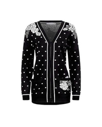 Cardigan Vilota - Noir et blanc
