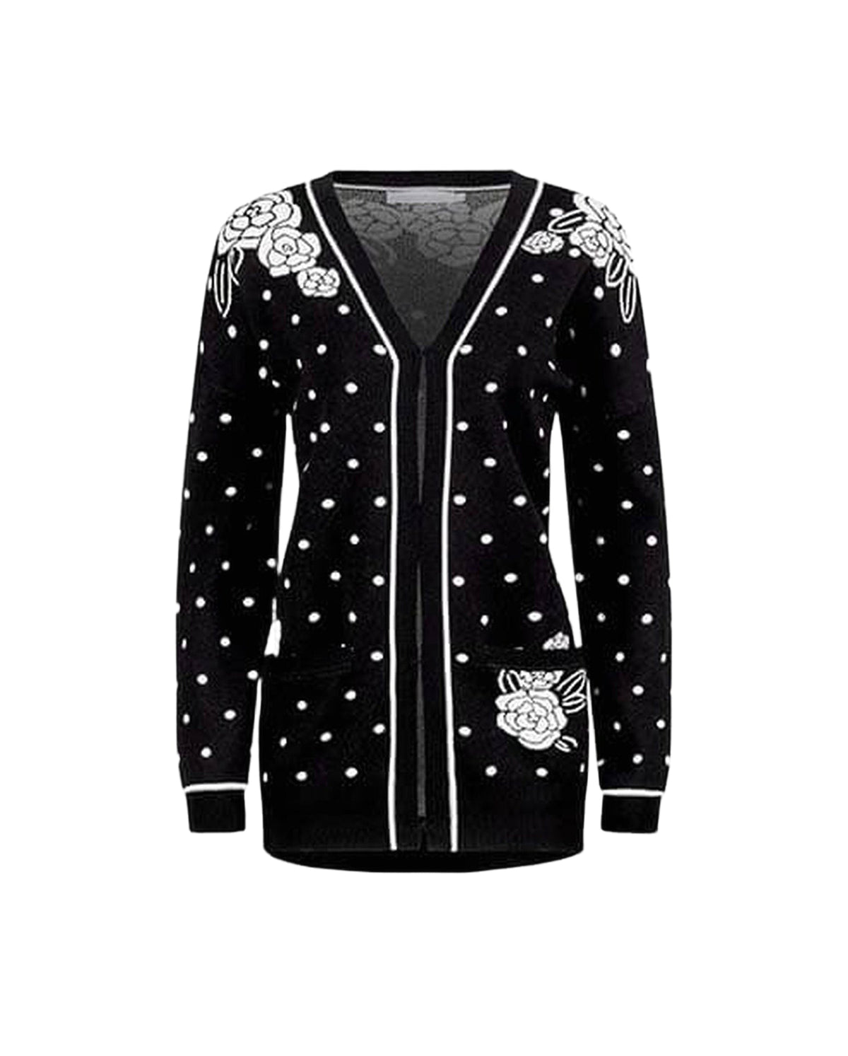 Cardigan Vilota - Noir et blanc