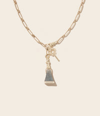 Pendentif Virginia en or jaune sertie de diamant - Or jaune & Diamant