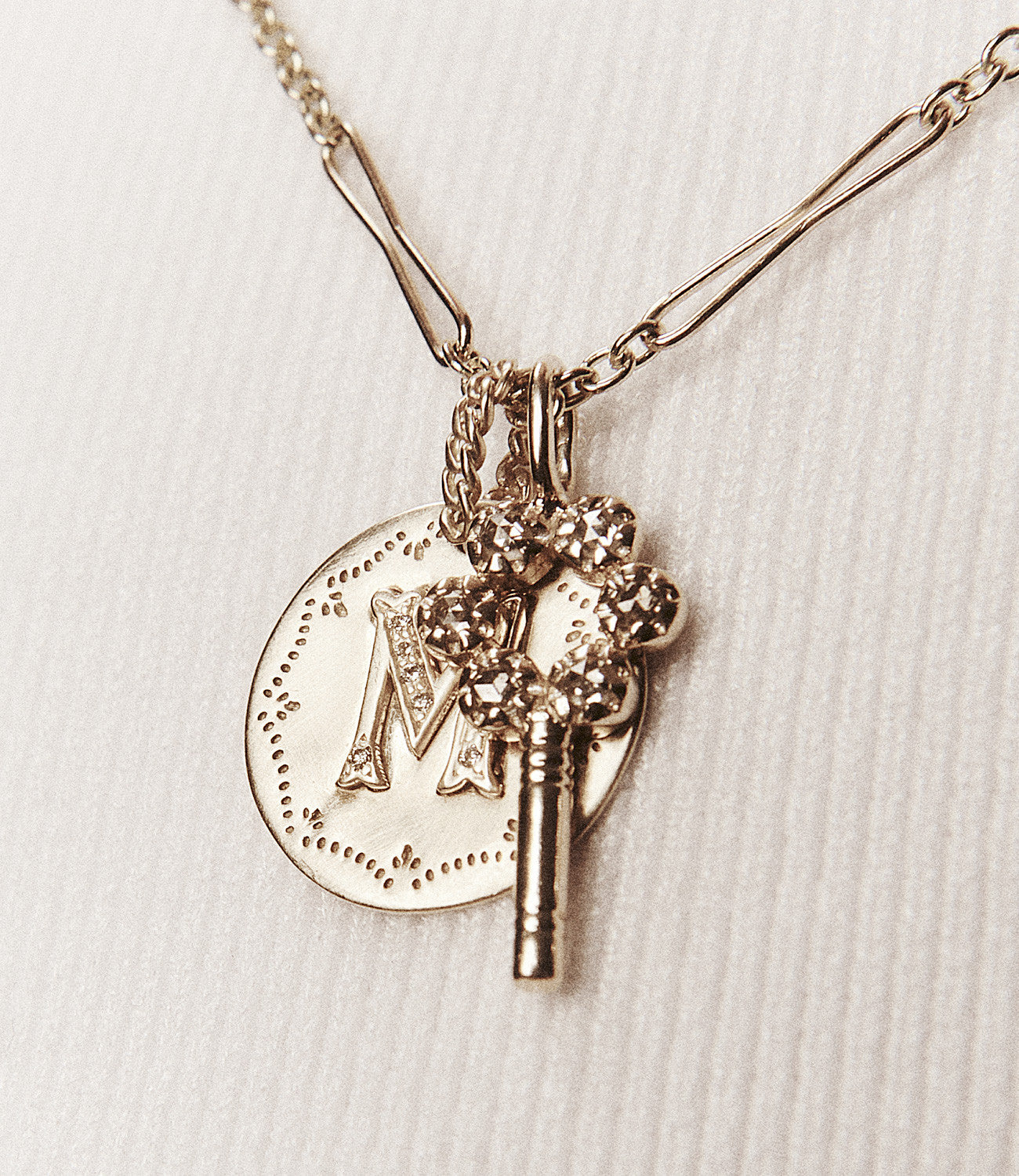 Pendentif Virginia en or jaune sertie de diamant - Or jaune & Diamant