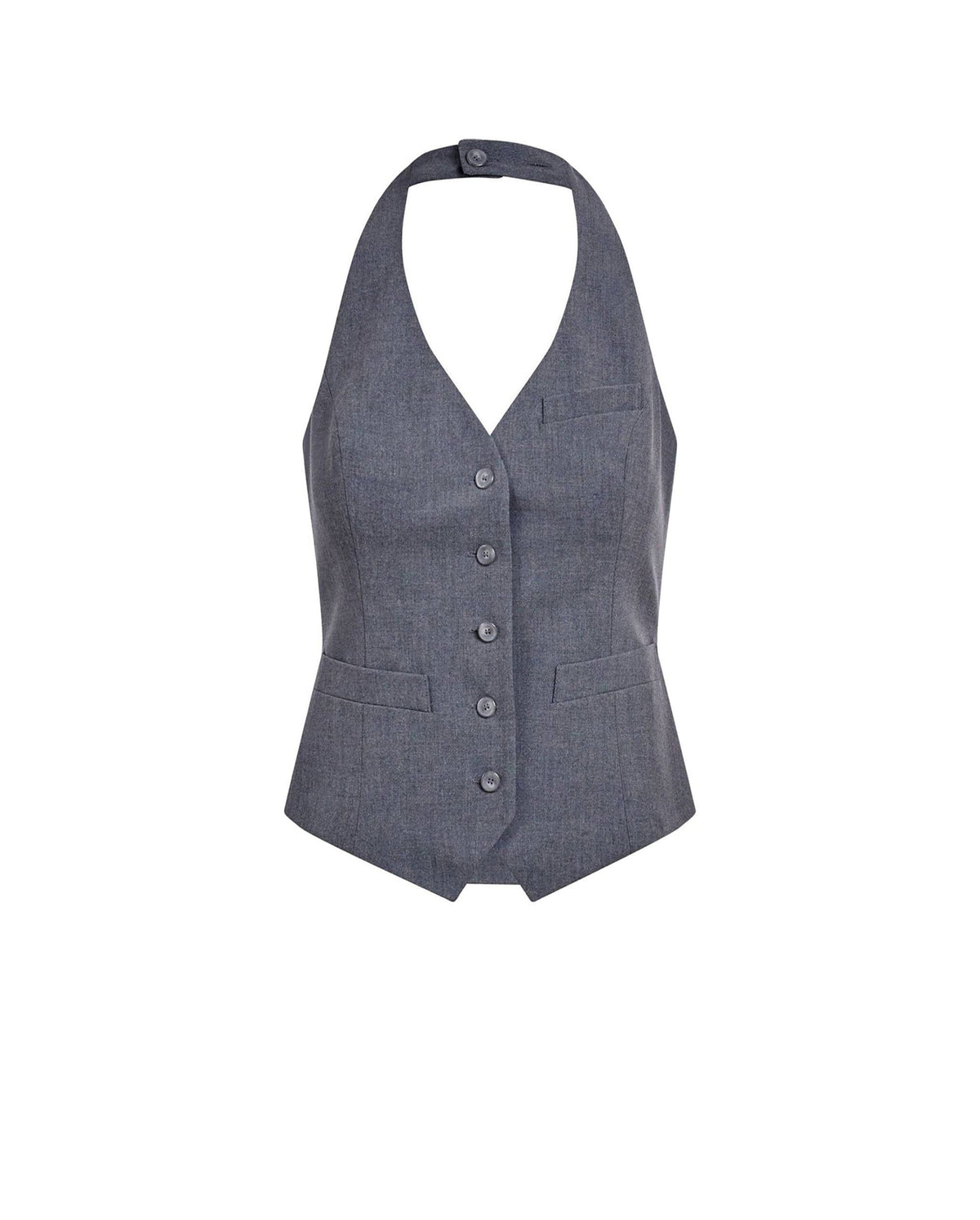 Gilet Syna à dos nu - Heather Grey