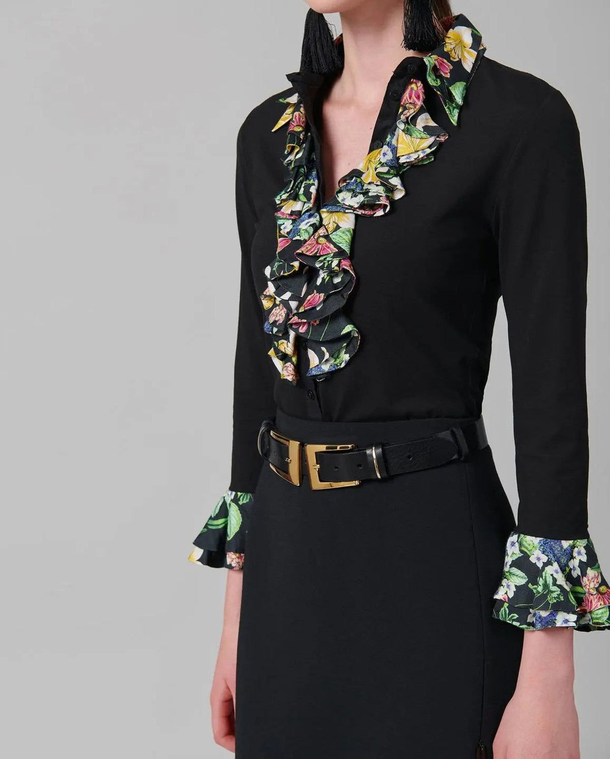 Viva cotton shirt - Black