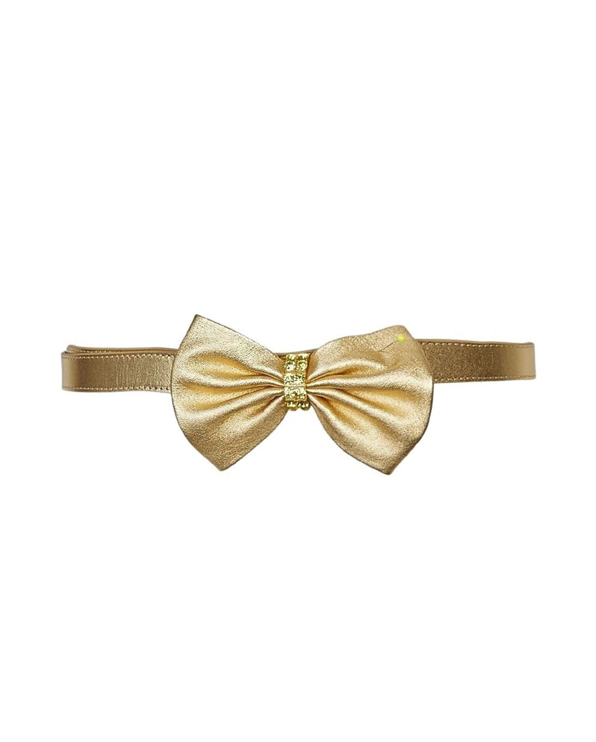 Ceinture fine Vogue en cuir - Gold