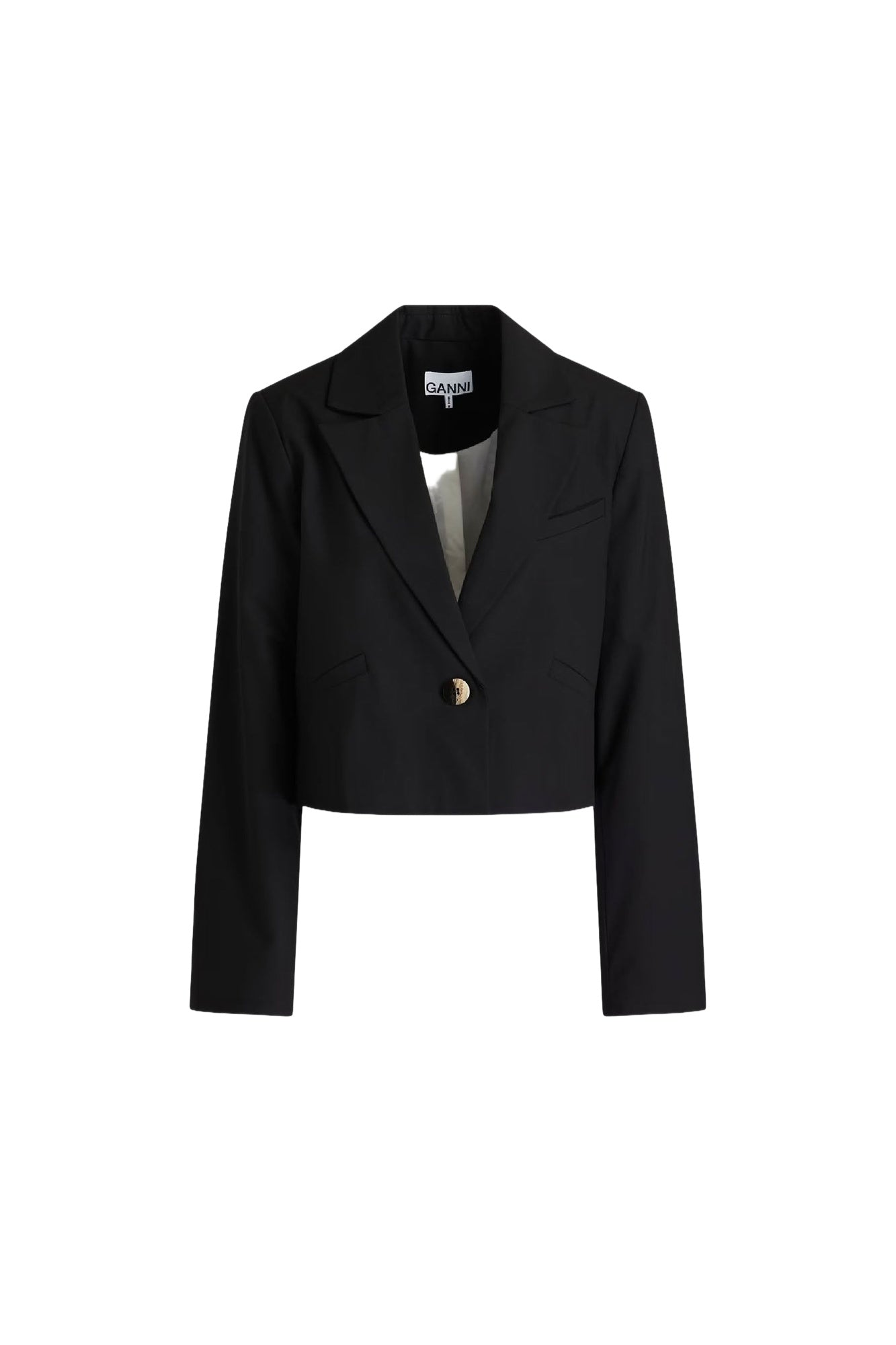 Blazer court drapé - Black