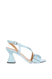 Satin bow pumps - Icy Blue