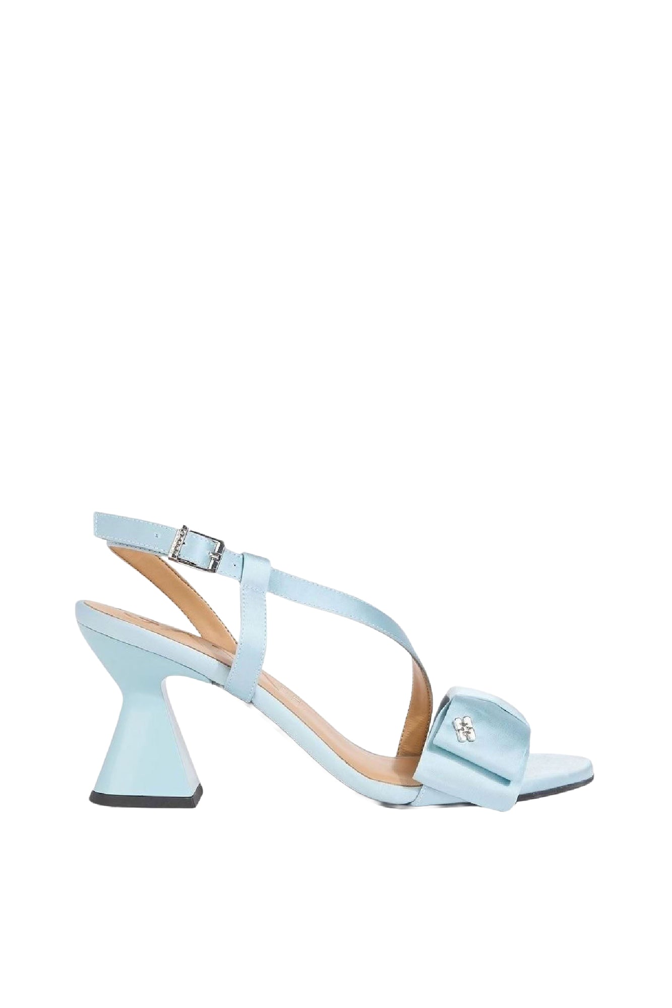 Satin bow pumps - Icy Blue