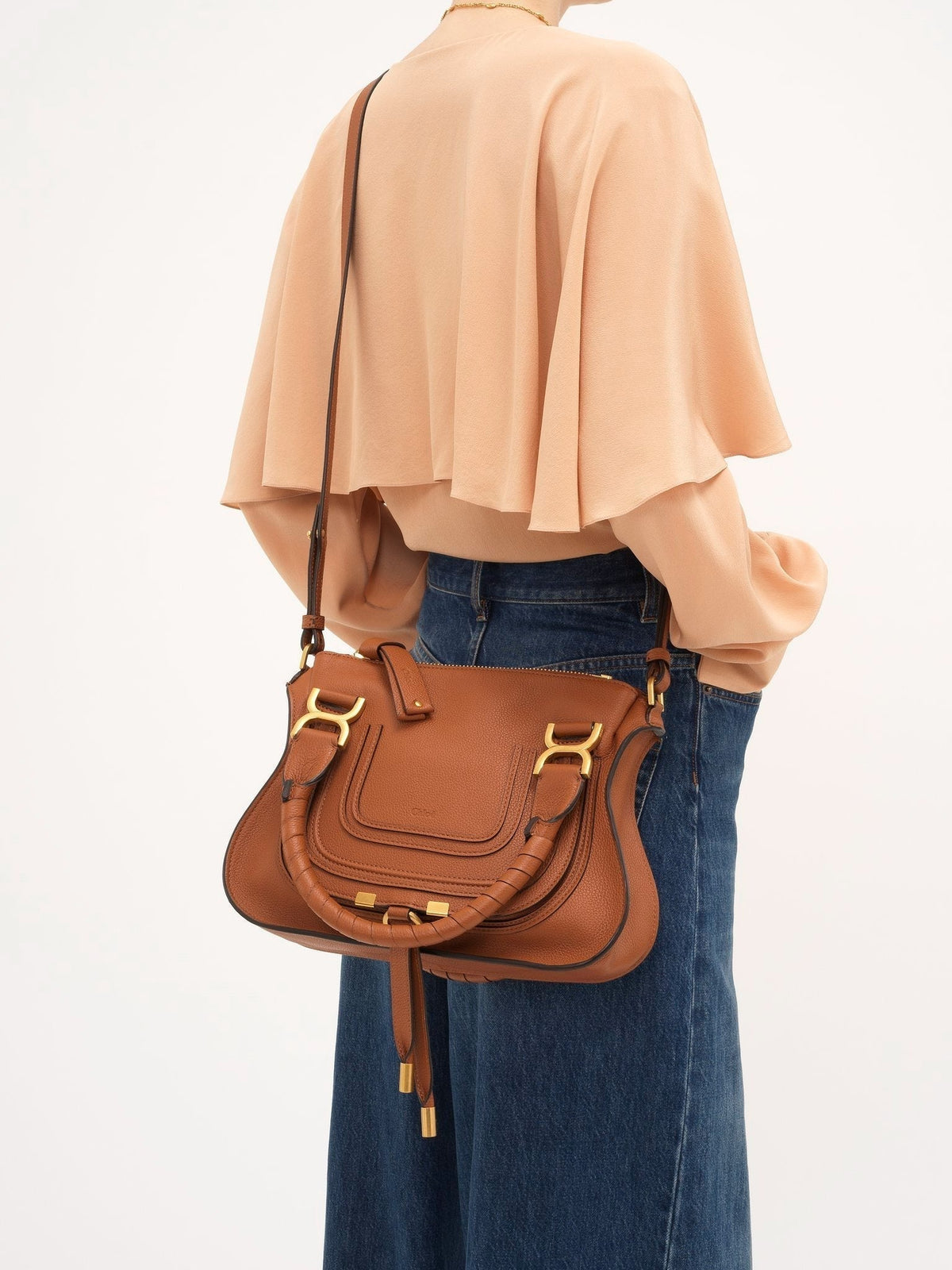 BASEPLUS_Tan SMALL DOUBLE CARRY BAG - Tan