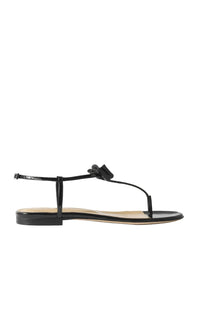 Petite Cadeau sandals in patent leather - Black