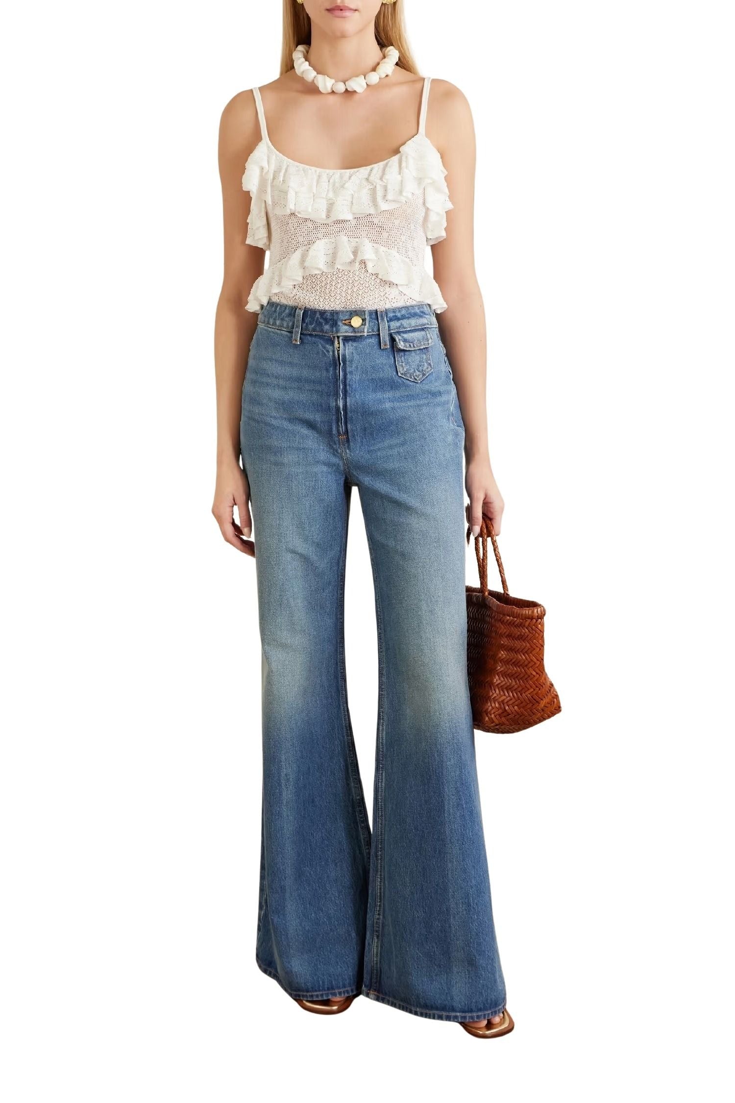 The Odelia High Rise Wide Leg Flare Jean
