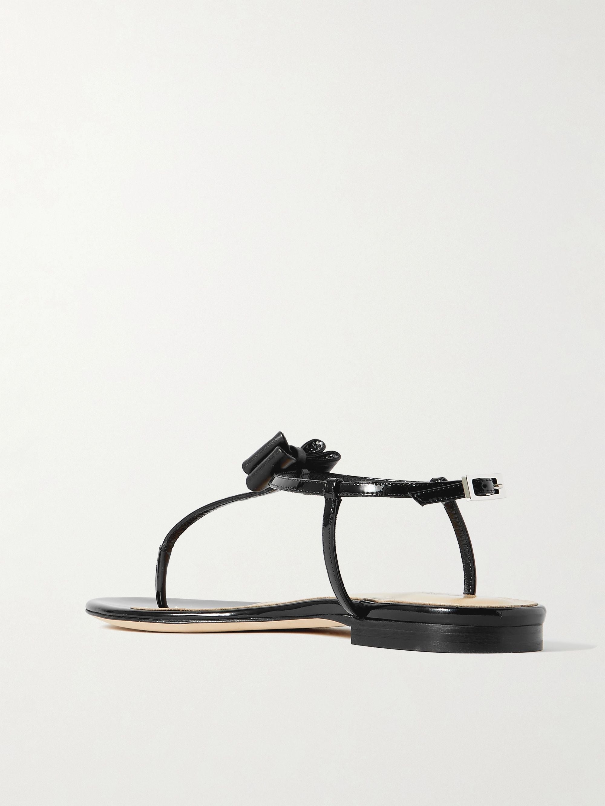 Petite Cadeau sandals in patent leather - Black
