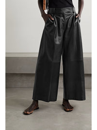 Maarte pant in leather - Black