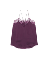 Berwyn silk camisole - Vintage Purple