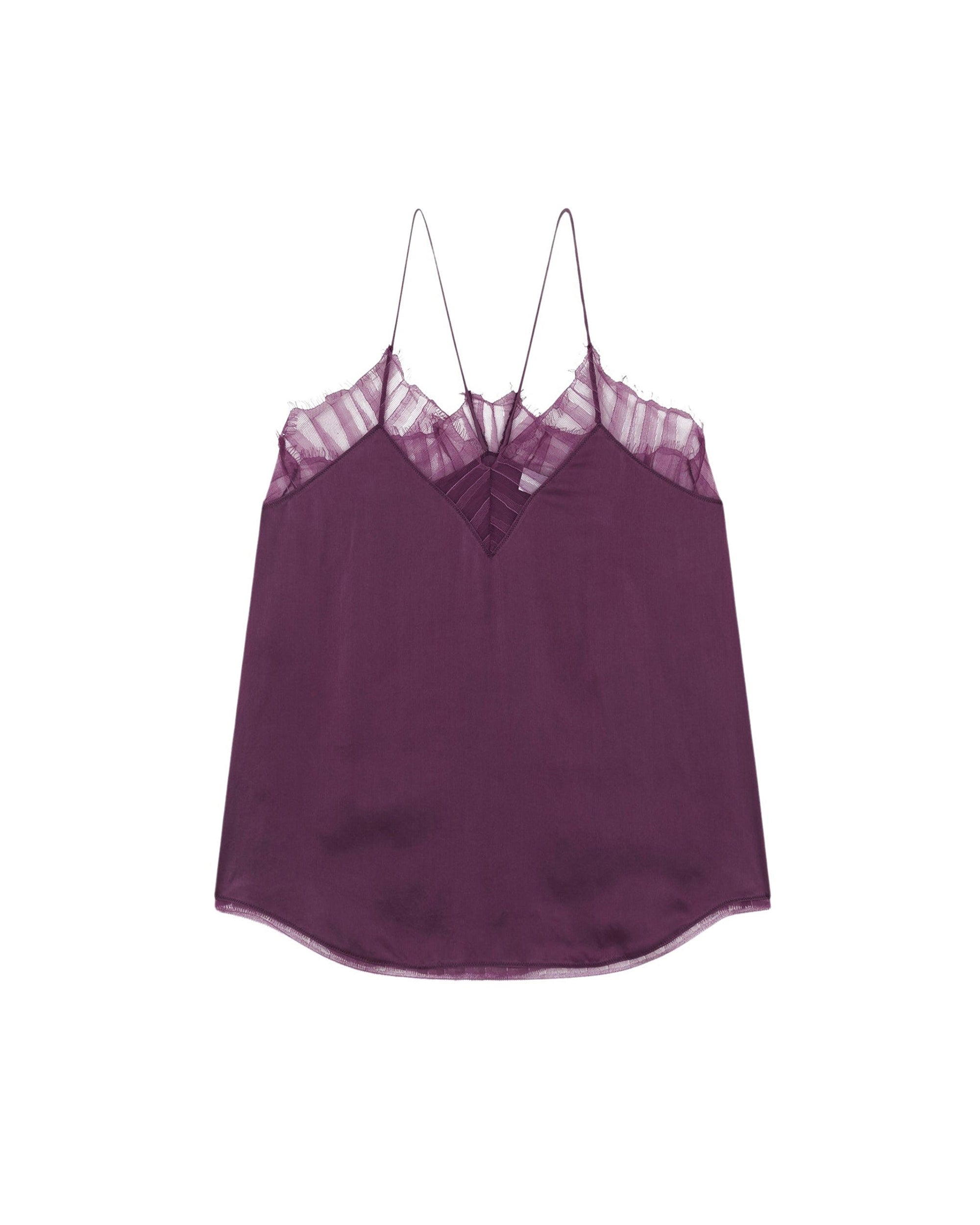 Berwyn silk camisole - Vintage Purple