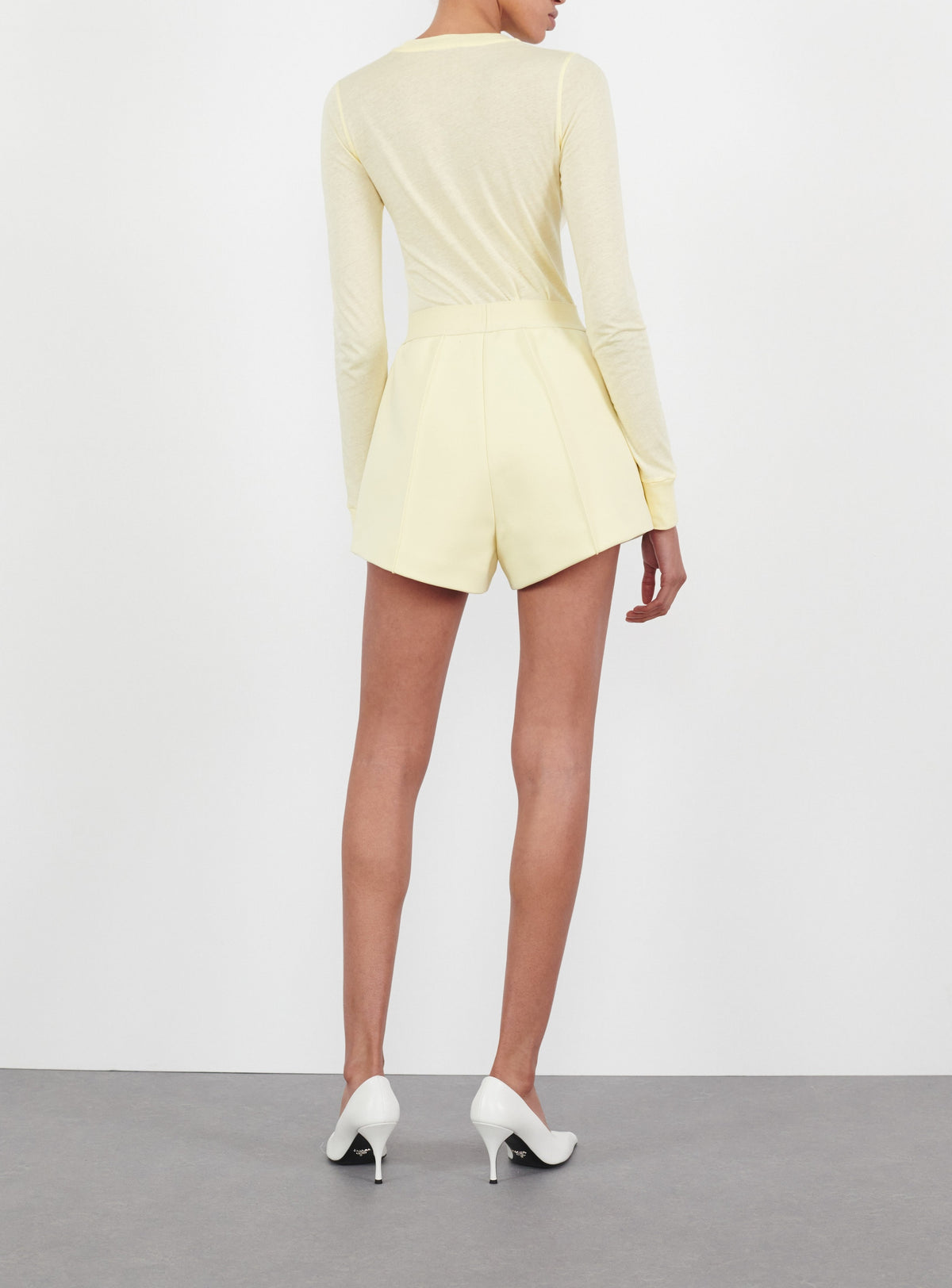 Fitted Long Sleeve Tee - Lemon