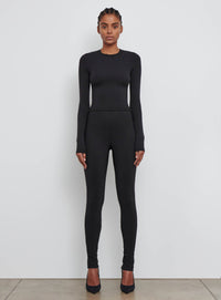 Opaque Long Sleeve Tee - Black