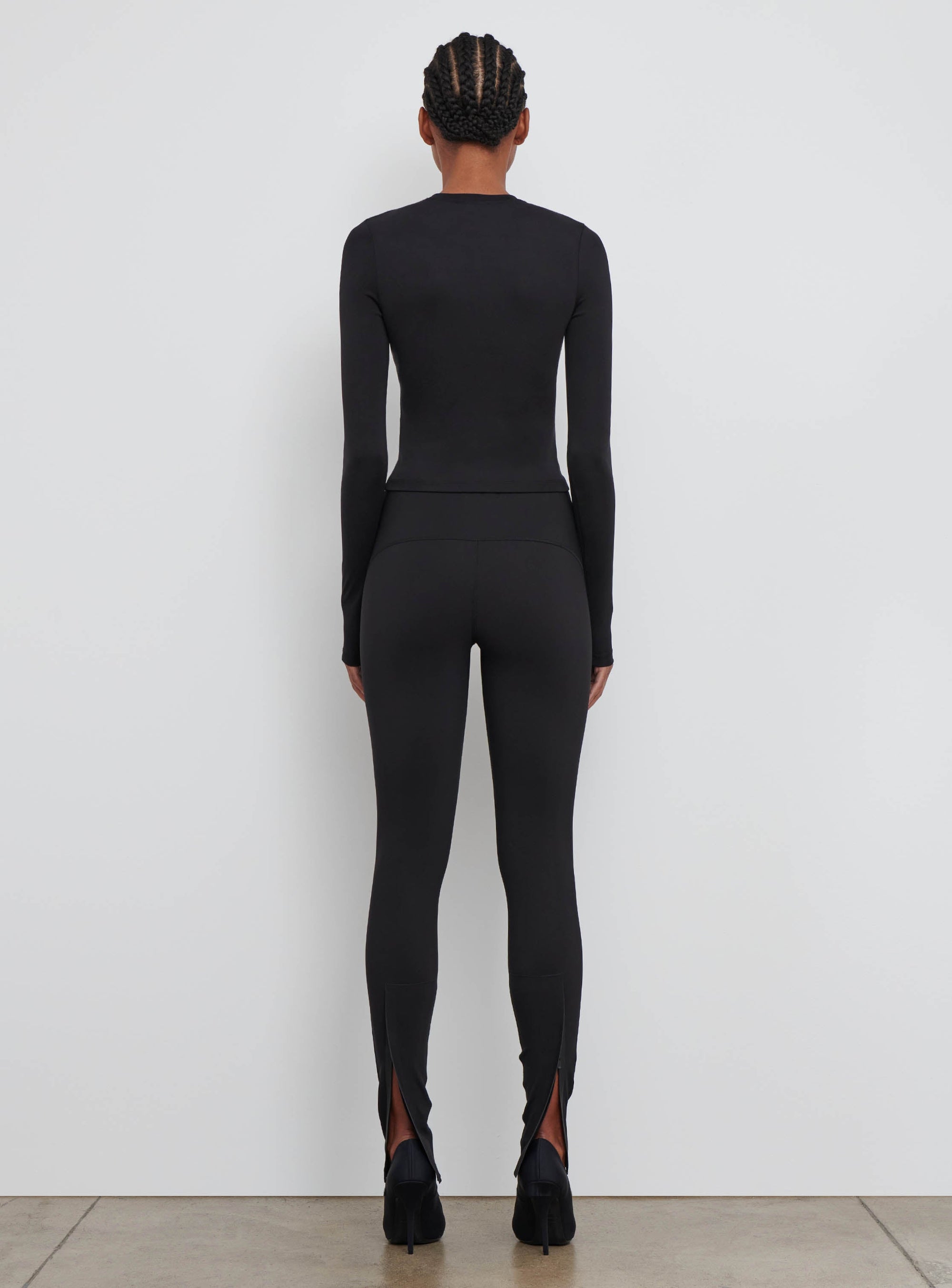 Opaque Long Sleeve Tee - Black