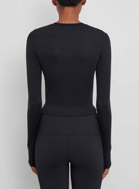 Opaque Long Sleeve Tee - Black