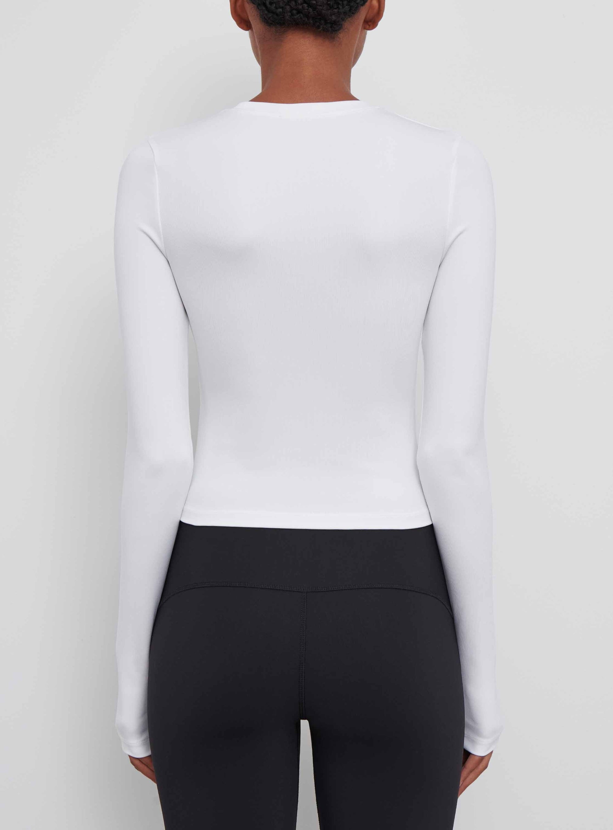 Opaque Long Sleeve Tee - White