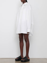 Oversize Shirt Dress Mini - White