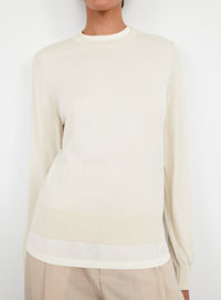 Fine Knit Sweater - Bone