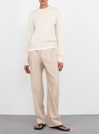 Fine Knit Sweater - Bone