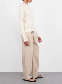 Fine Knit Sweater - Bone